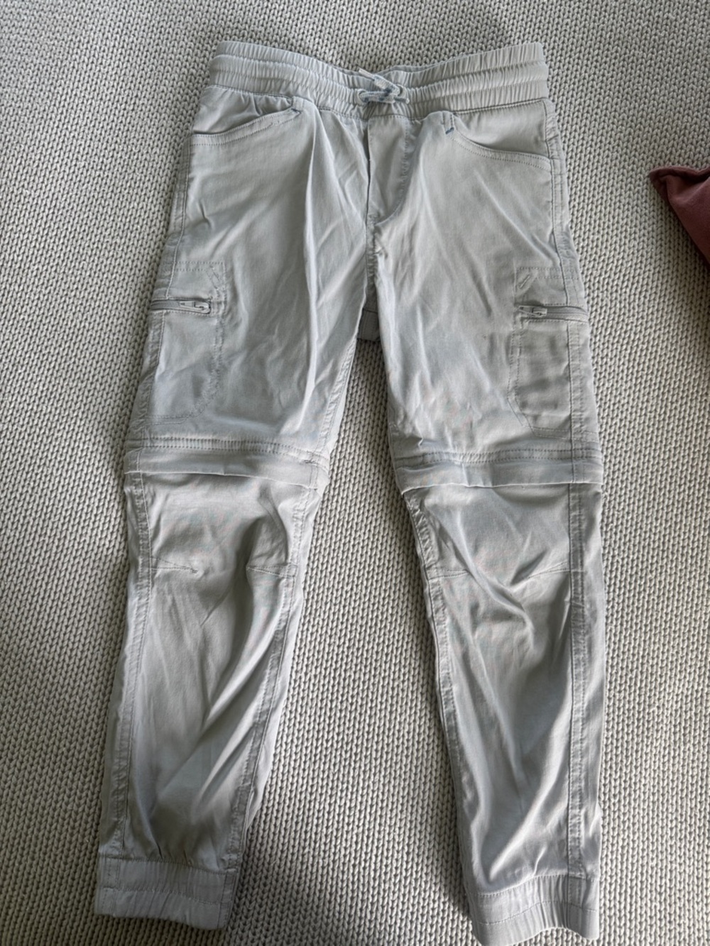 Eddie Bauer boys Light Gray Cargo Jogger Pants